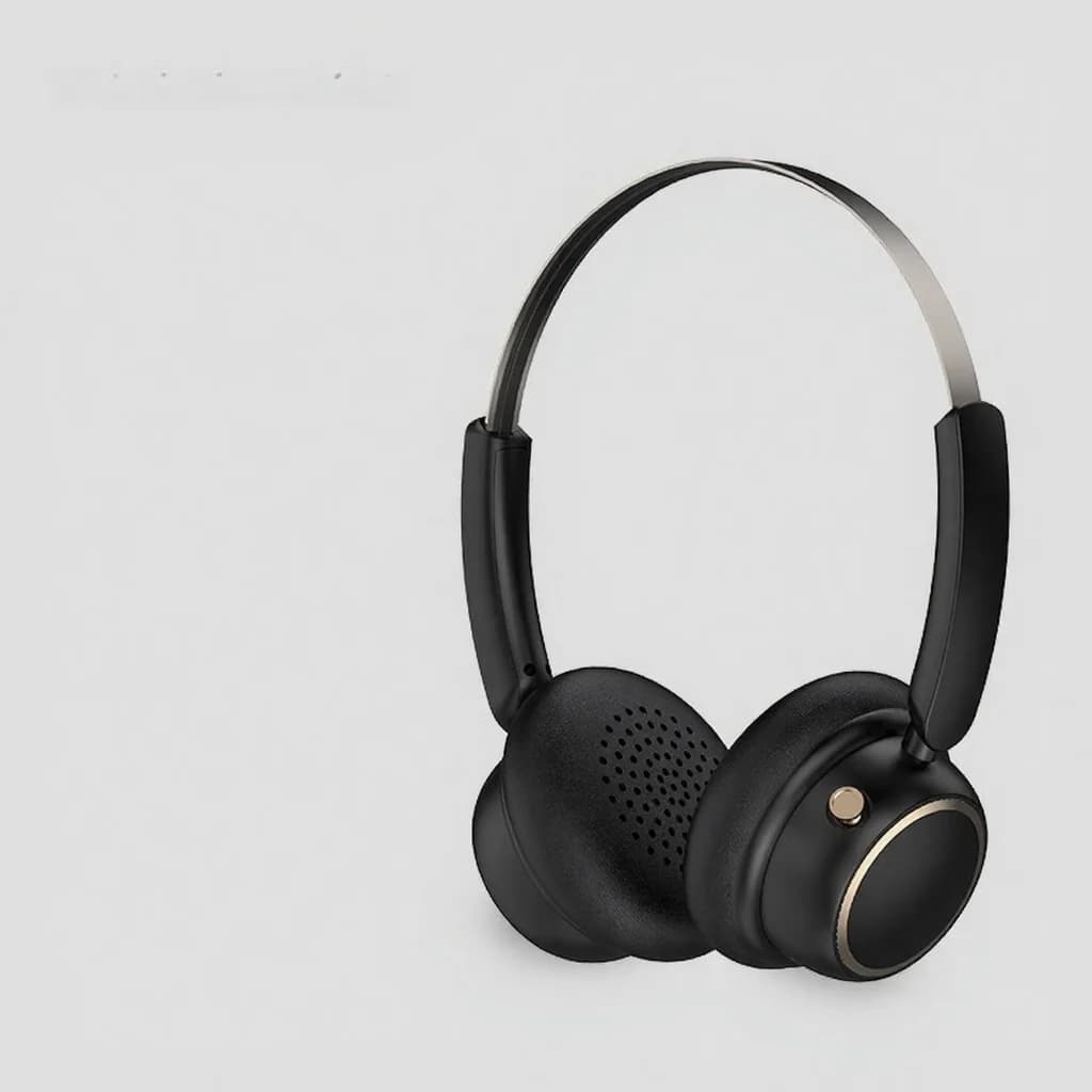Casque Bluetooth sans fil rétro avec bandeau métallique et longue autonomie