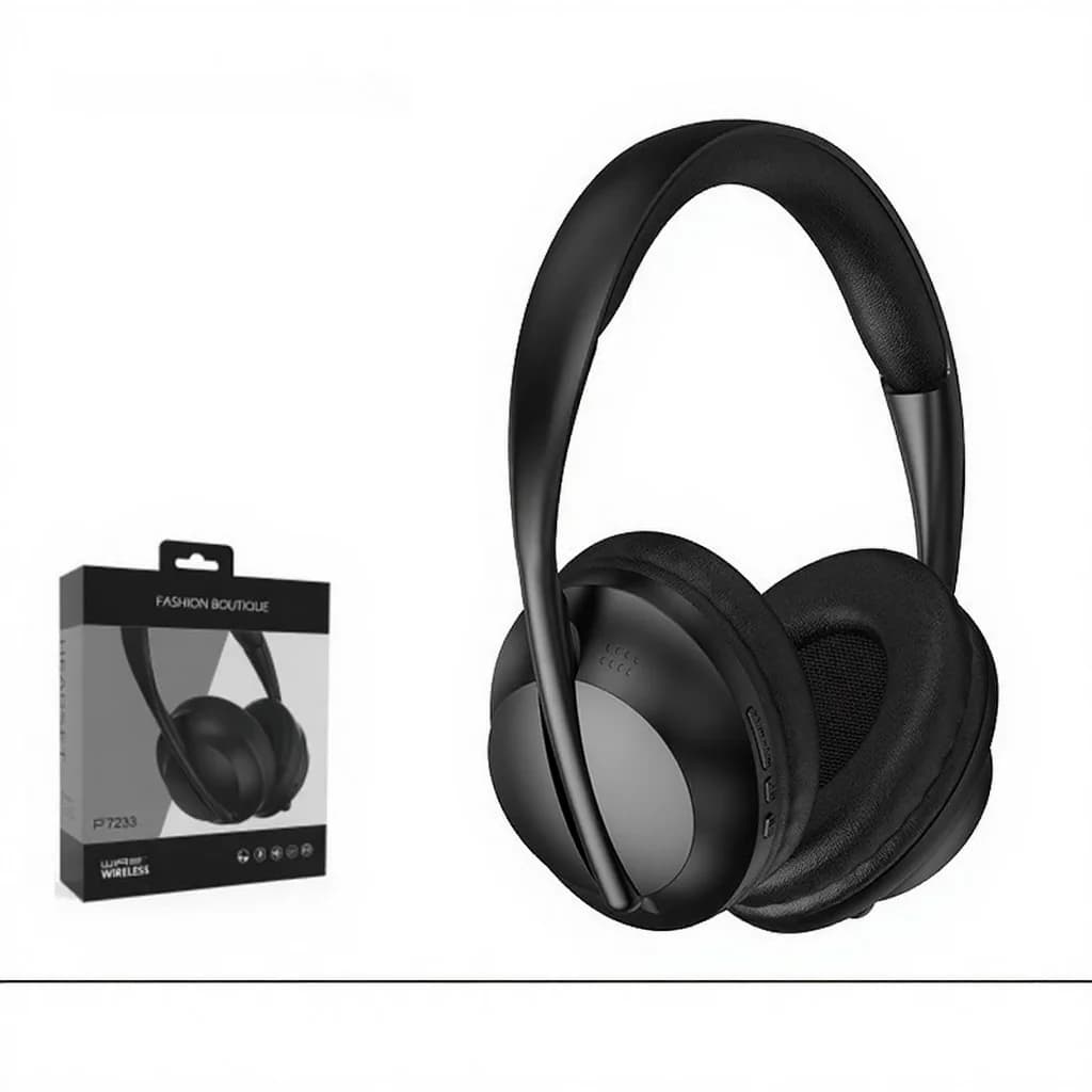 Casque sans fil supra-auriculaire avec emplacement pour carte TF et entrée AUX