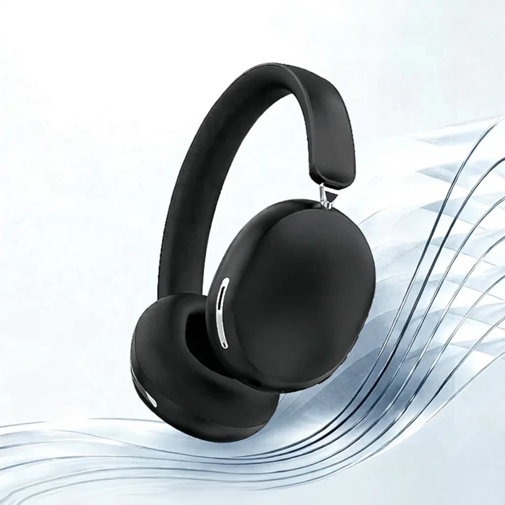 Casque sans fil supra-auriculaire ANC avec coussinets en cuir protéiné