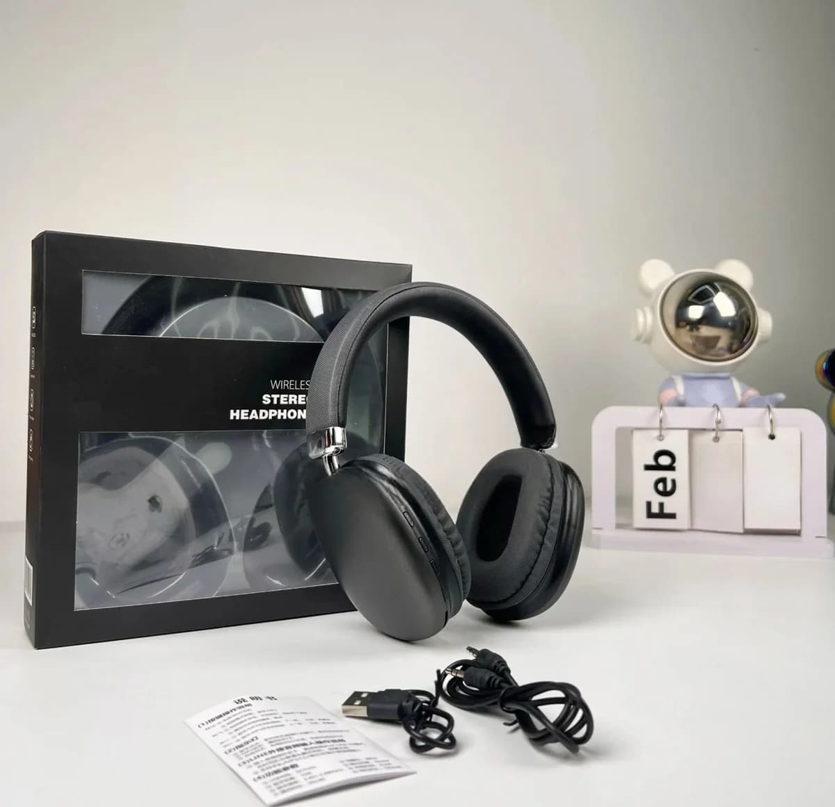 Casque sans fil supra-auriculaire avec Bluetooth 5.4 et longue autonomie
