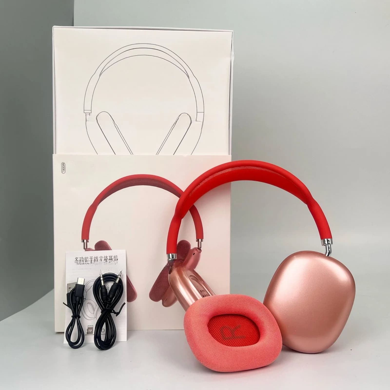 Casque sans fil supra-auriculaire avec oreillettes magnétiques et arceau en maille