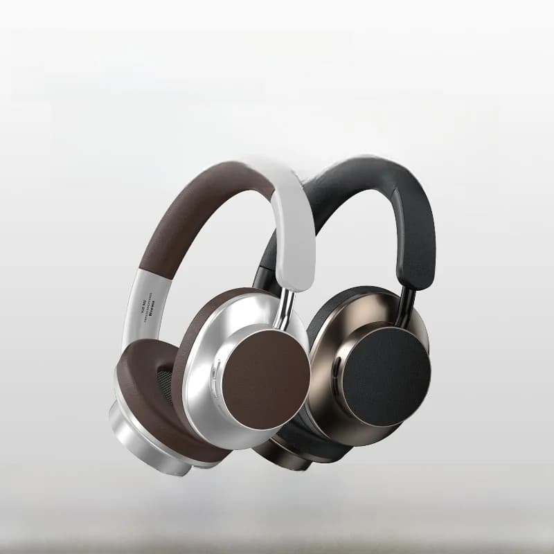 Casque Bluetooth rétro circum-auriculaire avec radio FM et slot carte TF