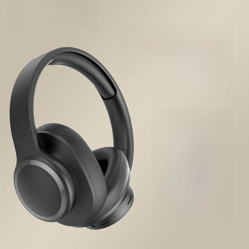 Casque sans fil Bluetooth supra-auriculaire avec radio FM et lecteur de carte TF