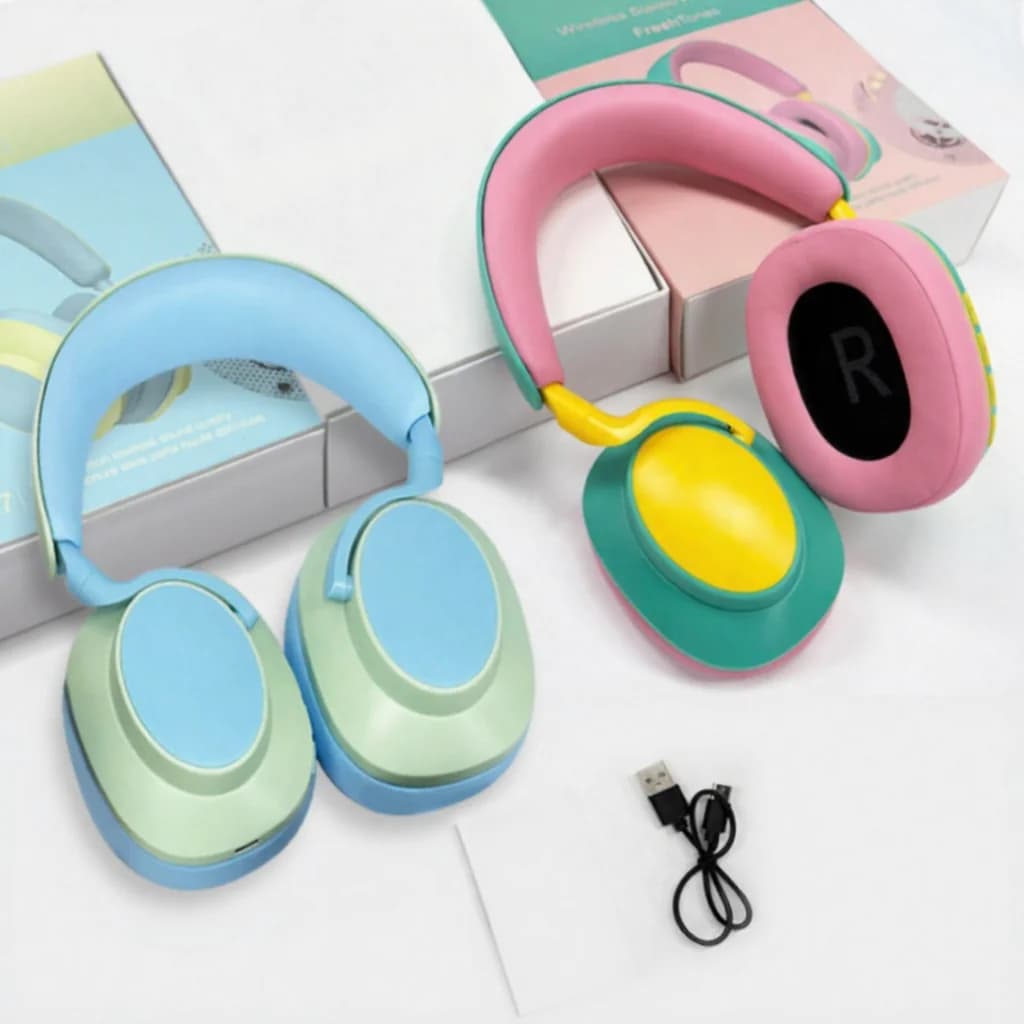 Casque sans fil supra-auriculaire Bluetooth avec micro, radio FM, Type-C