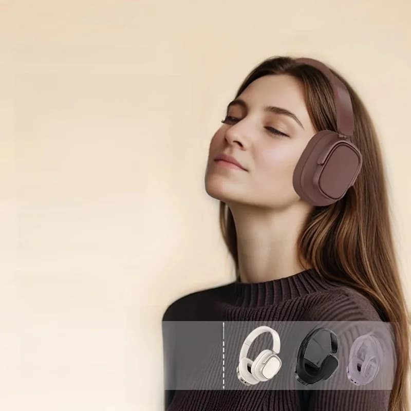 Casque Bluetooth rétro supra-auriculaire avec réduction active de bruit