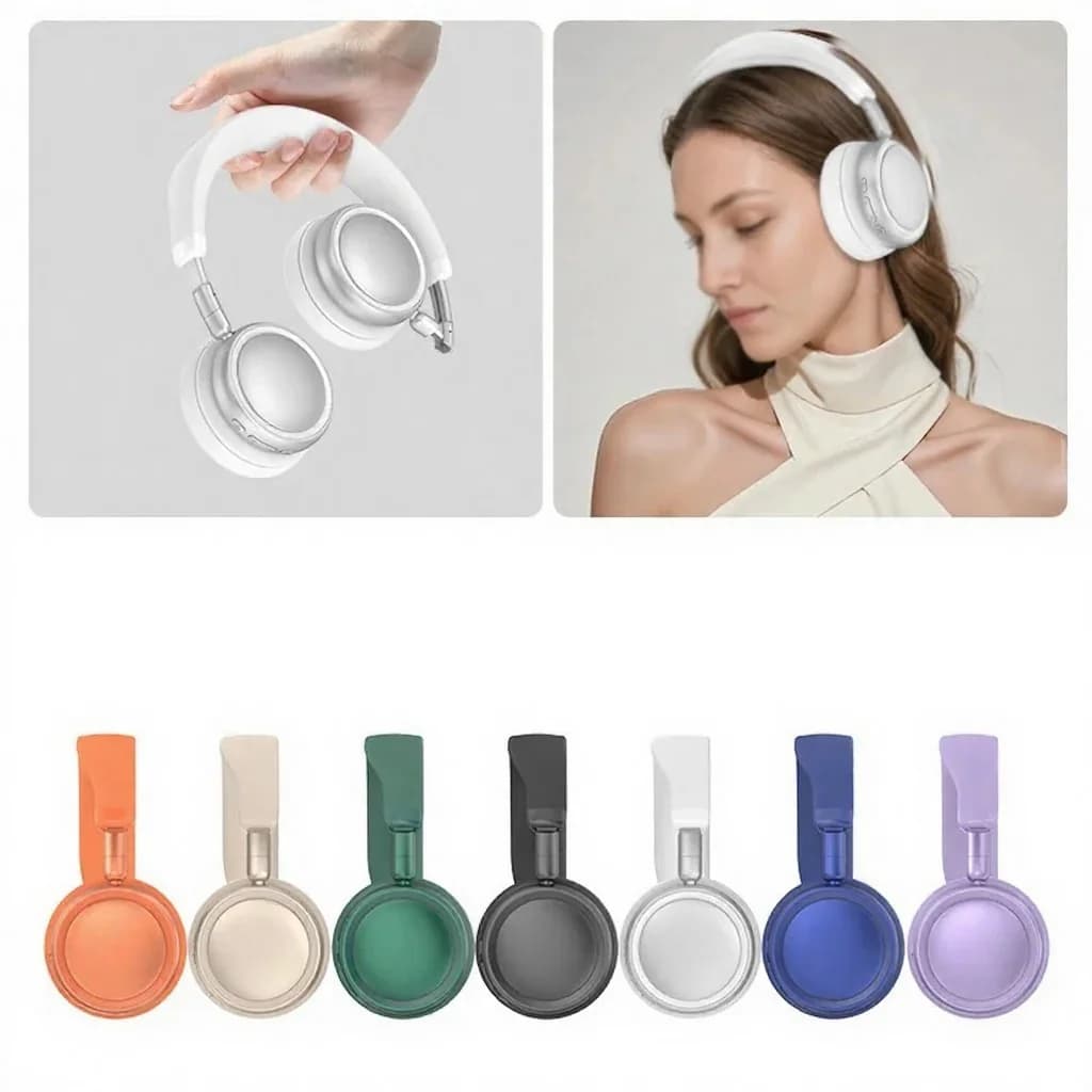 Casque sans fil supra-auriculaire avec réduction active du bruit et autonomie de 35 h