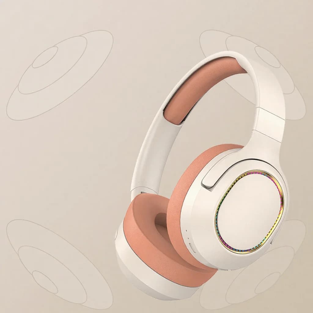 Casque gaming RGB sans fil Bluetooth supra-auriculaire stéréo
