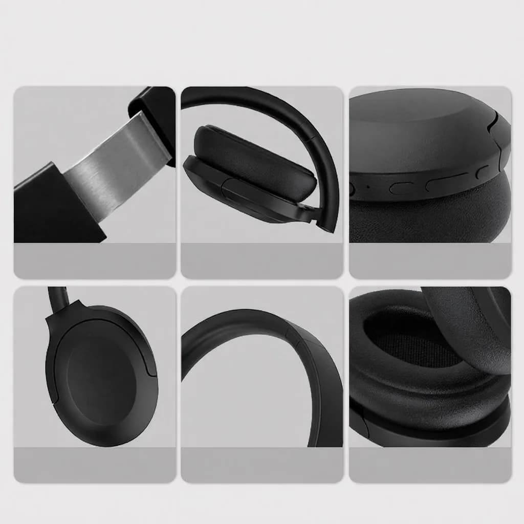Casque Bluetooth sans fil supra-auriculaire 5.4 à réduction active du bruit