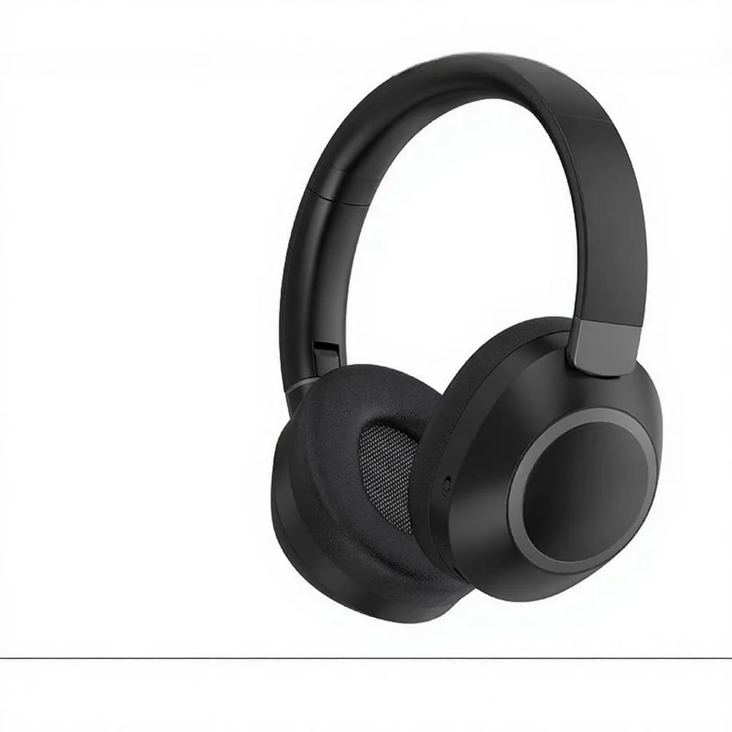 Casque Bluetooth sans fil à réduction de bruit active, supra-auriculaire, stéréo