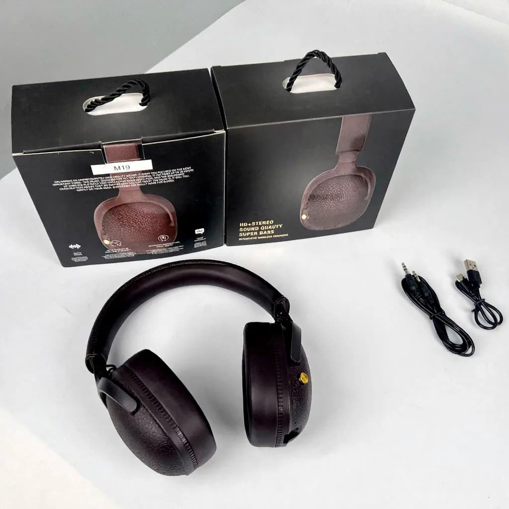 Casque Bluetooth rétro sans fil supra-auriculaire stéréo avec micro