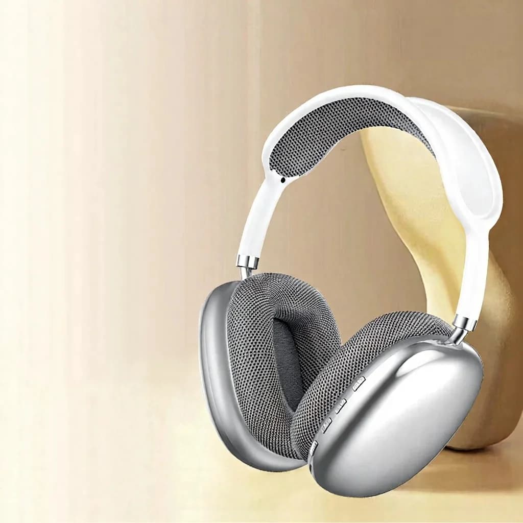 Casque sans fil supra-auriculaire avec radio FM et lecteur de carte TF
