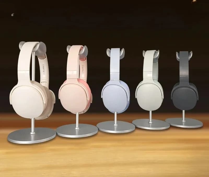 Casque Bluetooth sans fil supra-auriculaire avec radio FM et slot carte TF