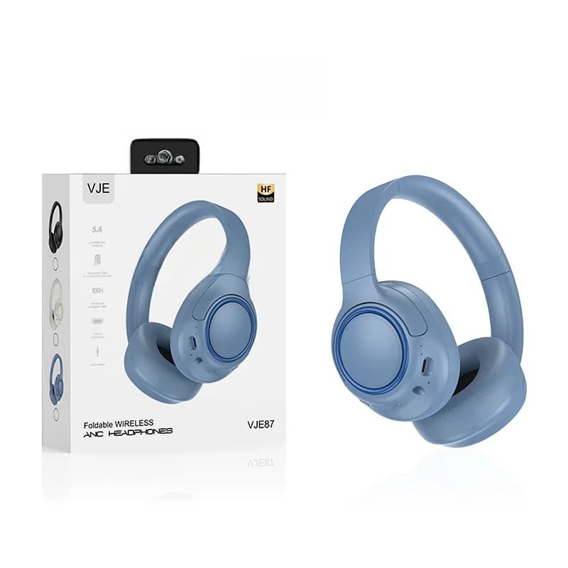 Casque sans fil supra-auriculaire avec réduction de bruit et longue autonomie