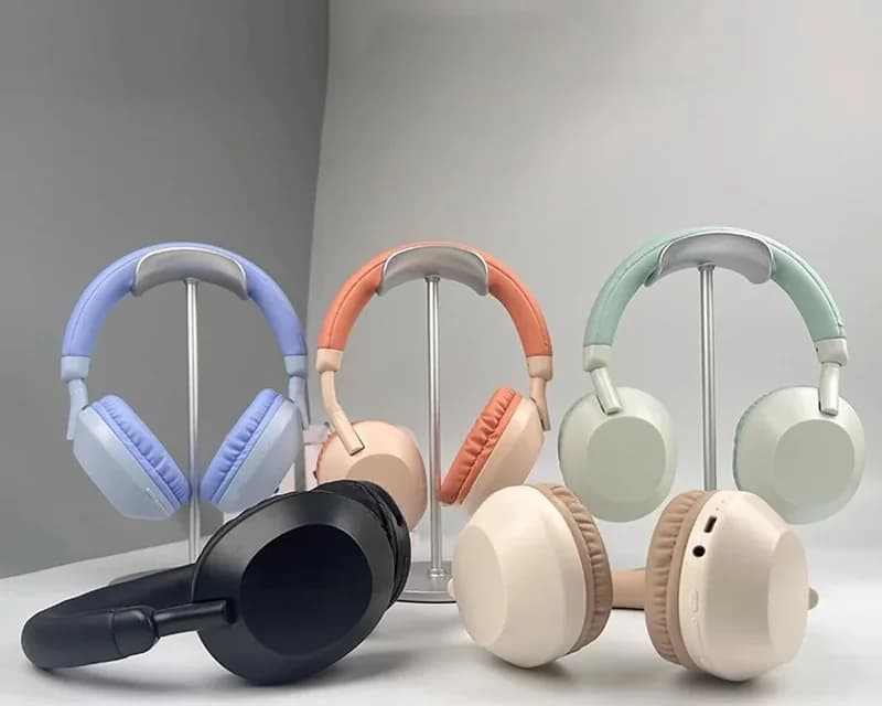 Casque sans fil Bluetooth supra-auriculaire avec basses profondes et micro