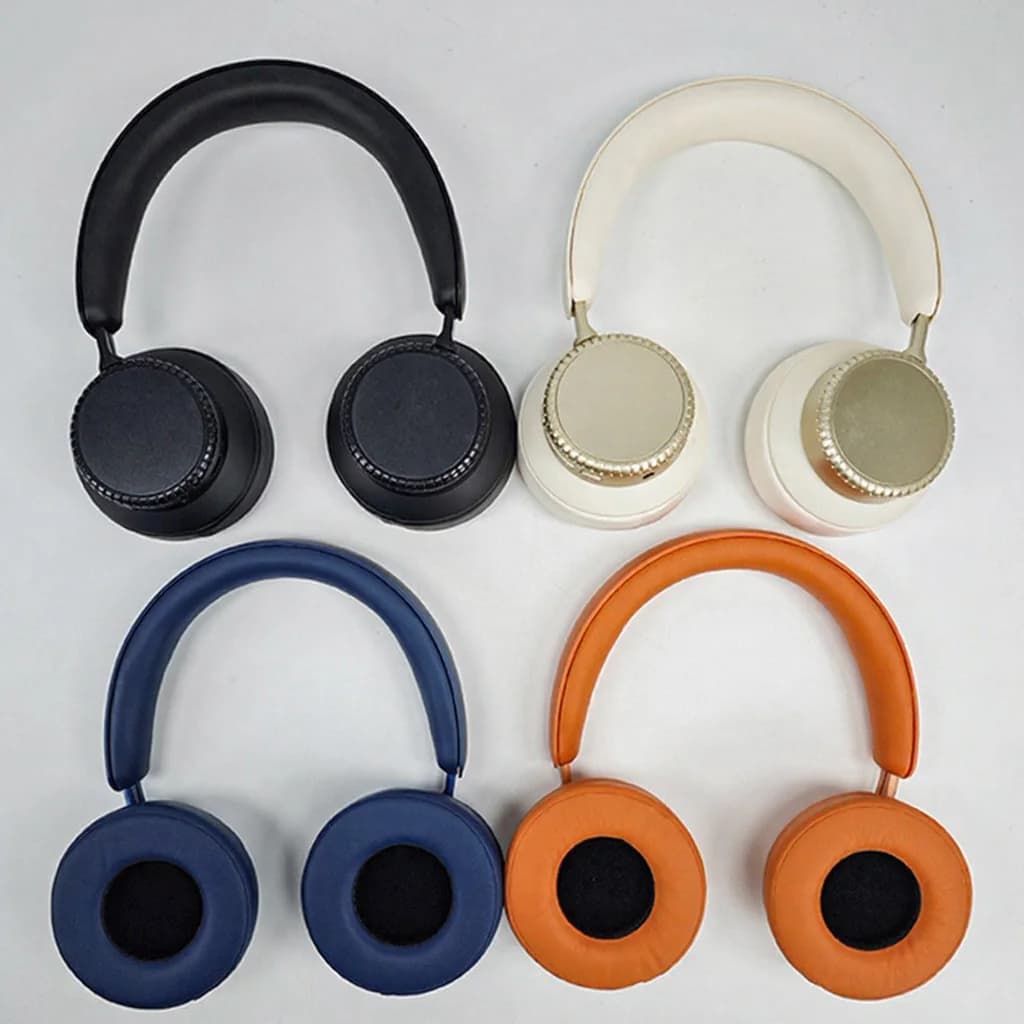 Casque Bluetooth sans fil à réduction active de bruit supra-auriculaire avec étui