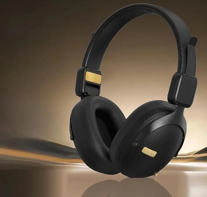 Casque sans fil rétro supra-auriculaire Bluetooth 5.4 avec longue autonomie