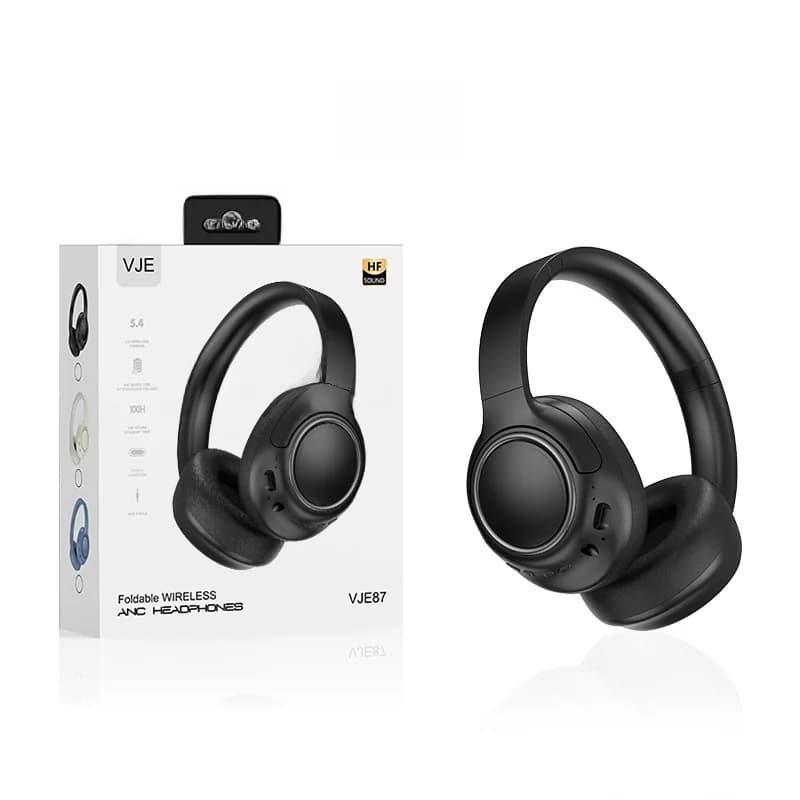 Casque sans fil supra-auriculaire avec réduction de bruit et longue autonomie