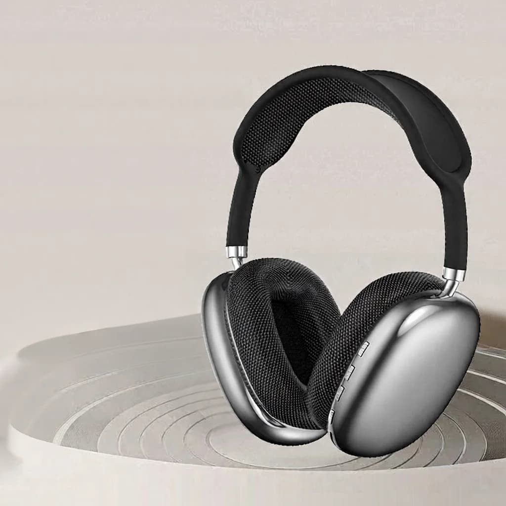 Casque sans fil supra-auriculaire avec radio FM et lecteur de carte TF