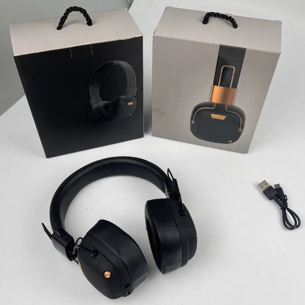 Casque Bluetooth sans fil rétro supra-auriculaire avec modes EQ
