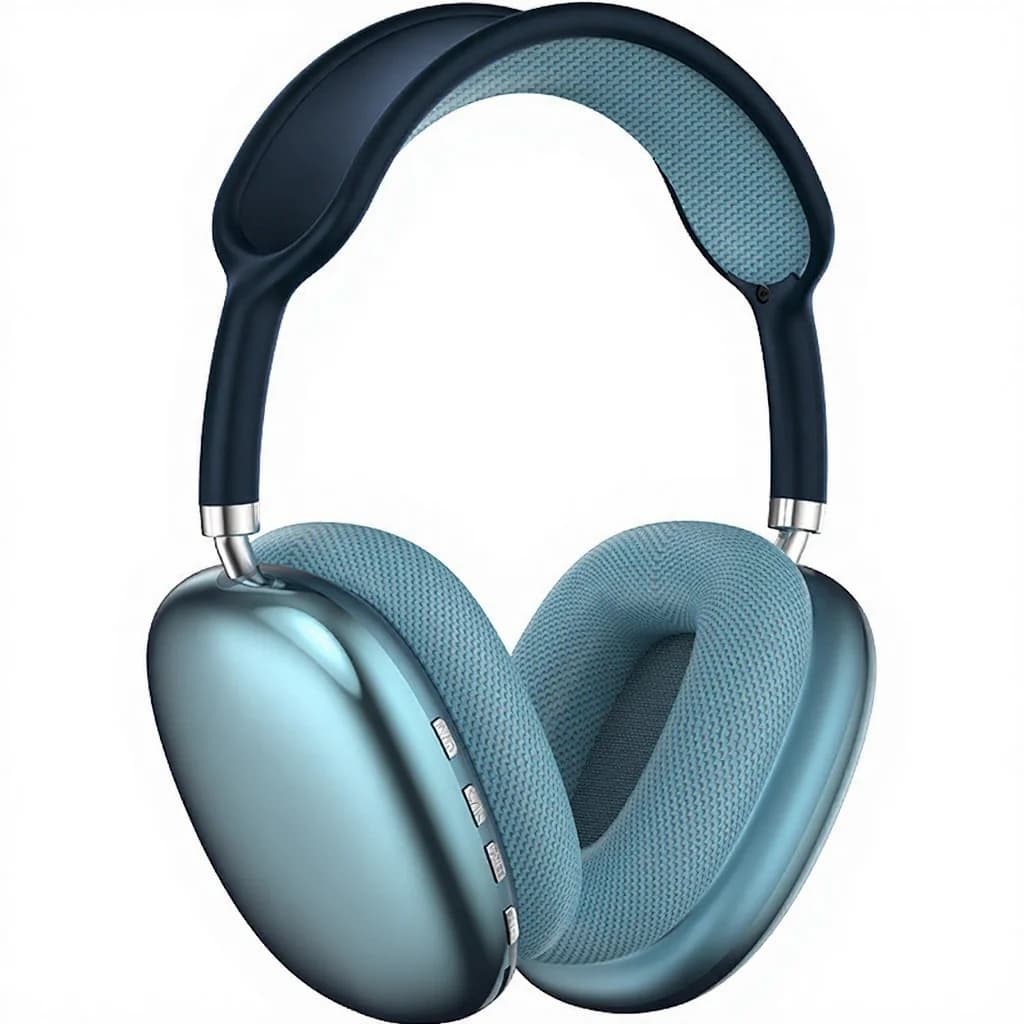 Casque sans fil supra-auriculaire avec radio FM et lecteur de carte TF