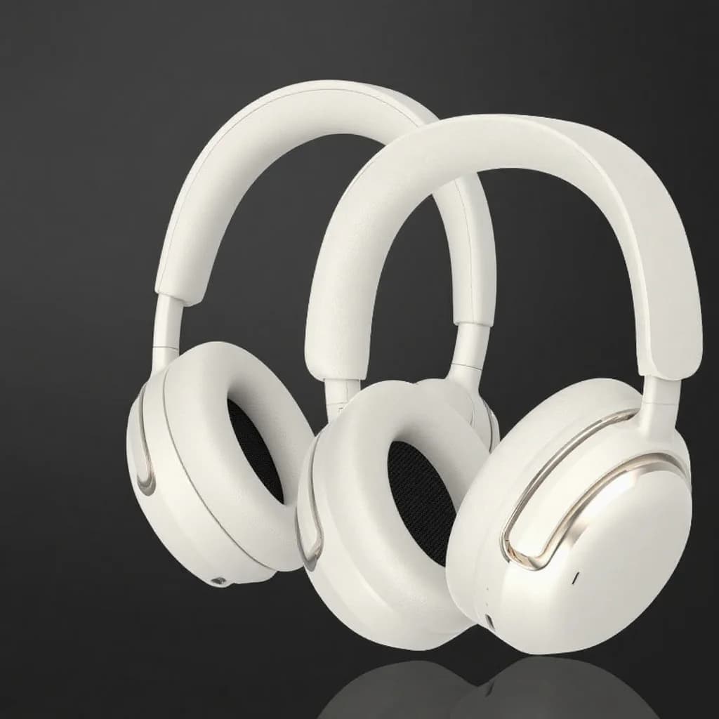 Casque sans fil supra-auriculaire avec réduction active du bruit et longue autonomie