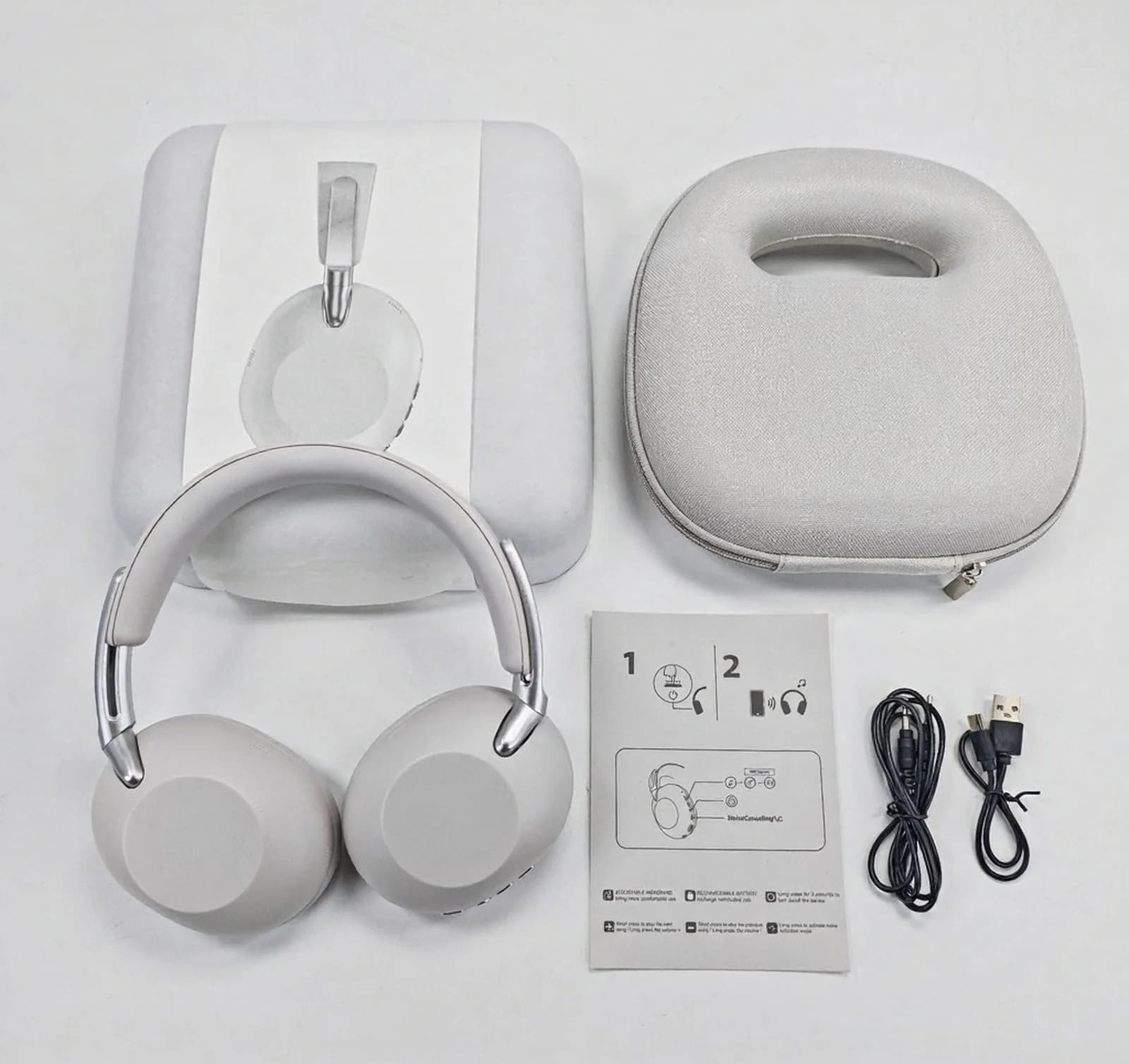 Casque Bluetooth sans fil supra-auriculaire avec réduction active du bruit