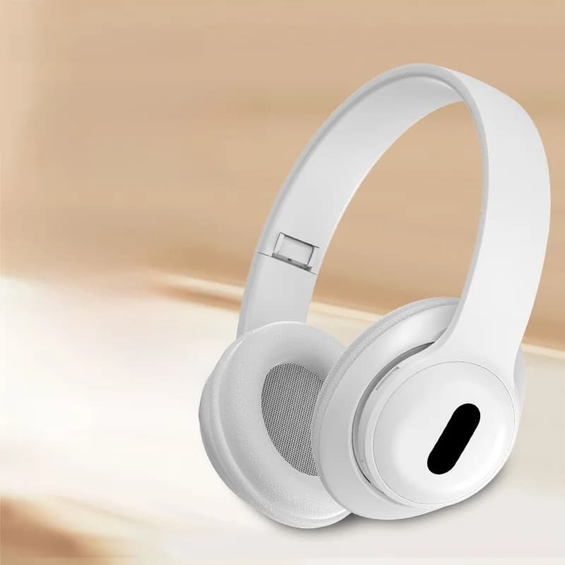 Casque sans fil supra-auriculaire Bluetooth avec radio FM et slot carte TF