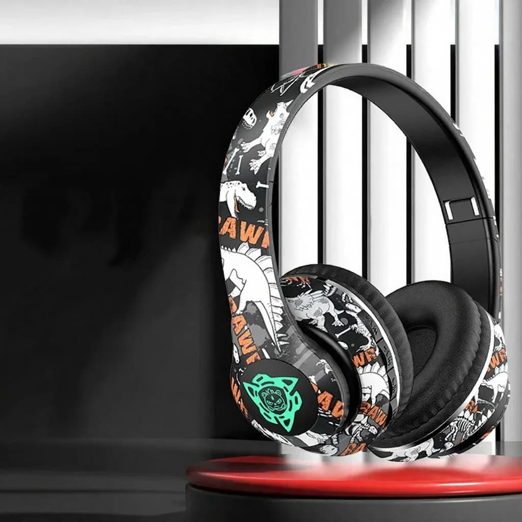 Casque Bluetooth sans fil supra-auriculaire avec micro, haut-parleur 40 mm, batterie 350 mAh