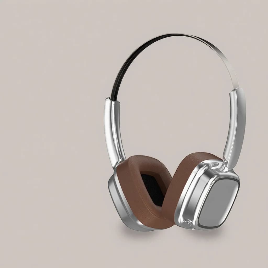 Casque sans fil rétro supra-auriculaire Bluetooth 5.4 stéréo basses