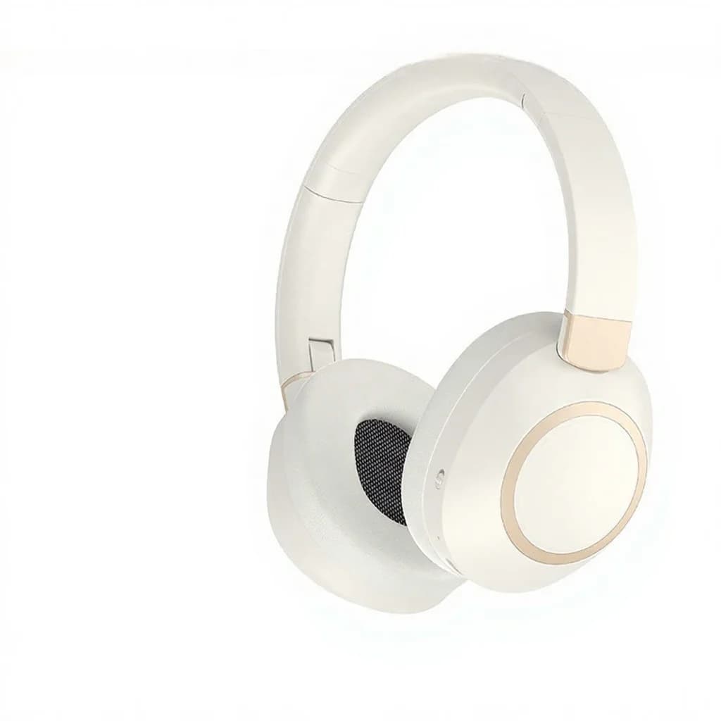 Casque Bluetooth sans fil à réduction de bruit active, supra-auriculaire, stéréo