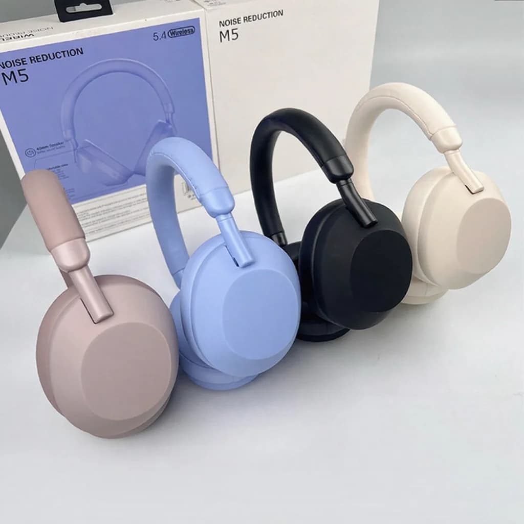 Casque Bluetooth sans fil supra-auriculaire avec réduction active du bruit et son stéréo