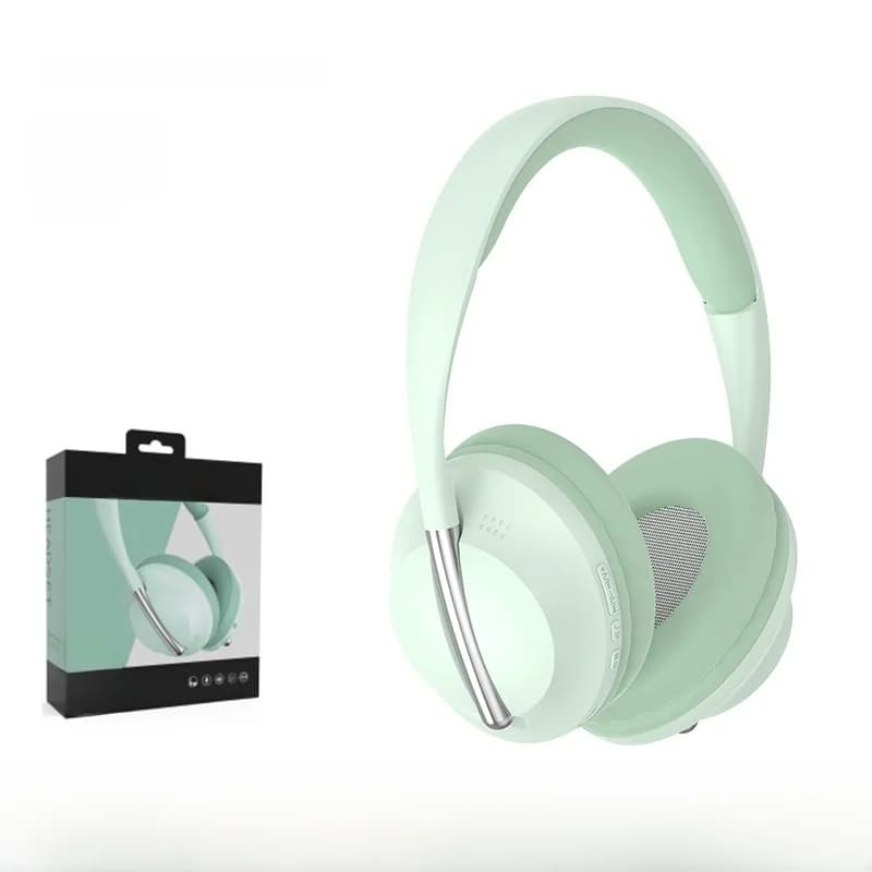 Casque sans fil supra-auriculaire avec emplacement pour carte TF et entrée AUX