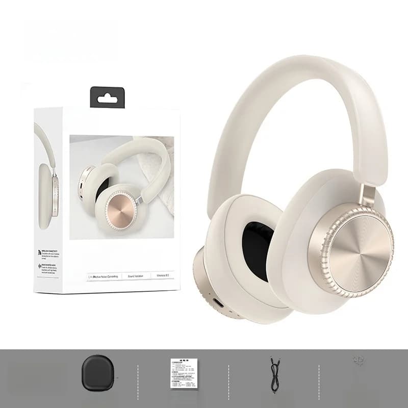 Casque sans fil supra-auriculaire avec réduction active du bruit et 35 h d'autonomie