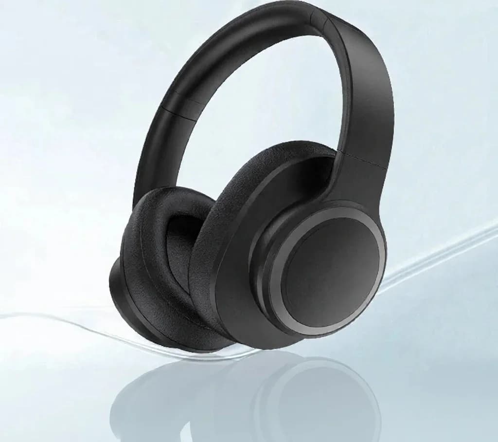 Casque sans fil supra-auriculaire avec réduction active du bruit et Bluetooth 5.4