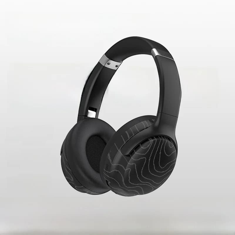 Casque Bluetooth sans fil supra-auriculaire avec radio FM et réduction de bruit