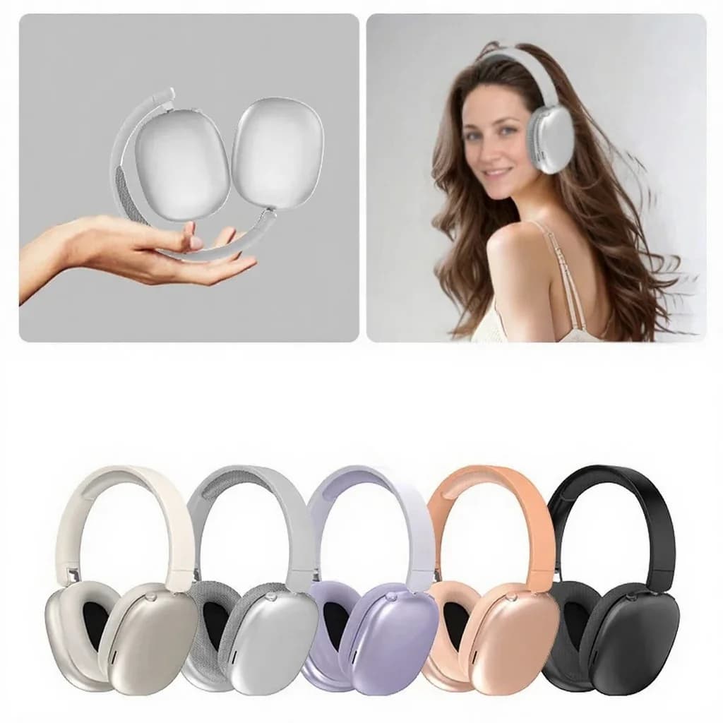 Casque Bluetooth sans fil supra-auriculaire avec longue autonomie