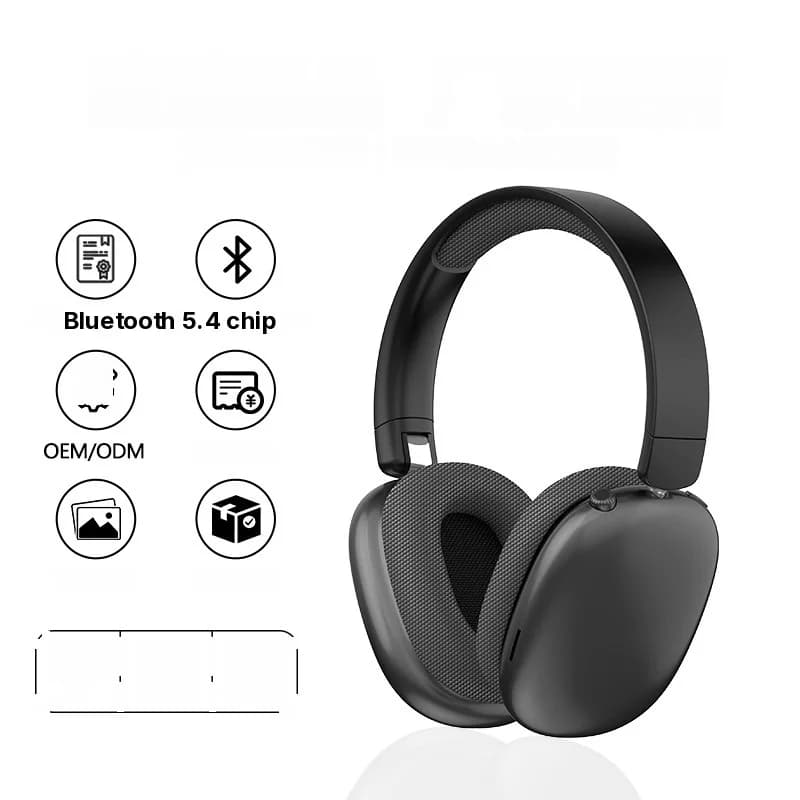 Casque Sans Fil Bluetooth Supra-auriculaire avec Radio FM et Logement Carte TF