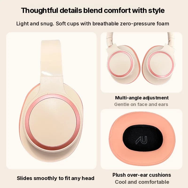 Casque Bluetooth sans fil supra-auriculaire longue autonomie pour le gaming