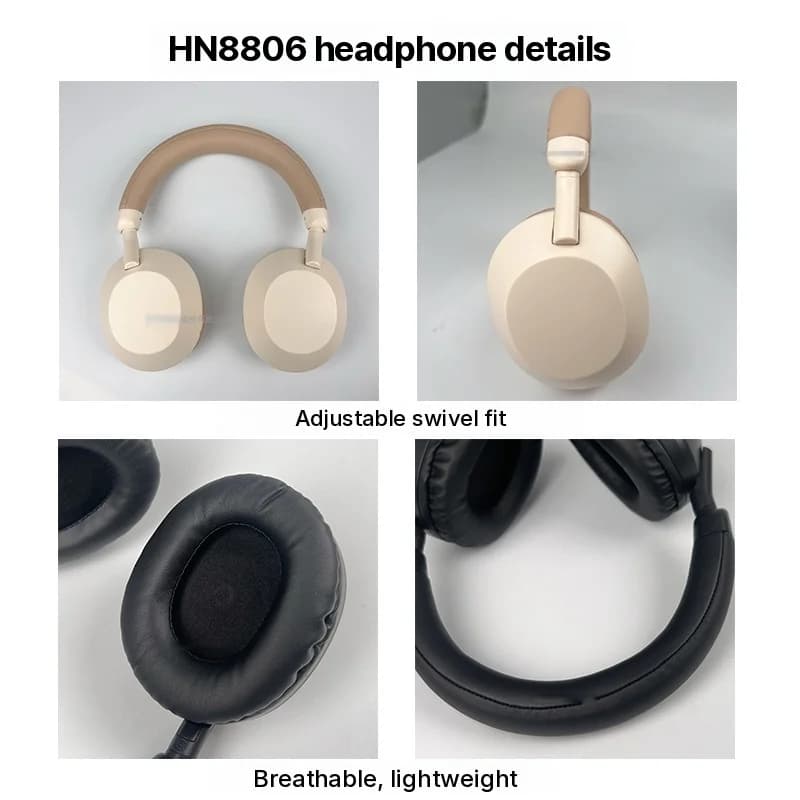 Casque sans fil Bluetooth supra-auriculaire avec basses profondes et micro