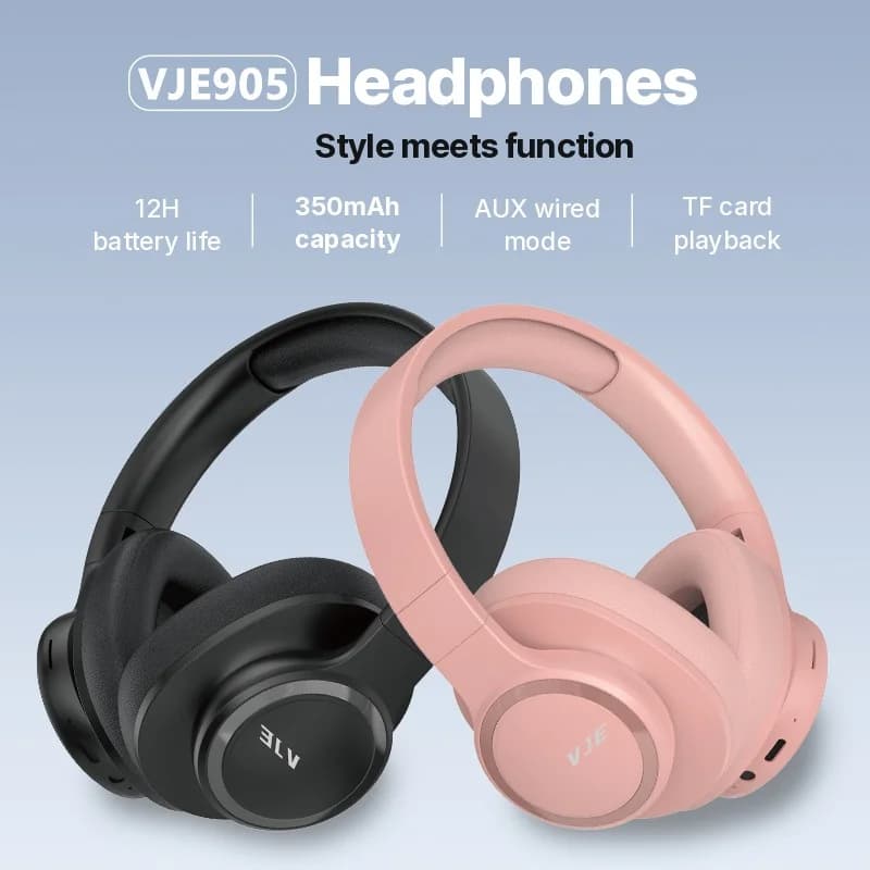 Casque sans fil supra-auriculaire avec longue autonomie et Bluetooth 5.4