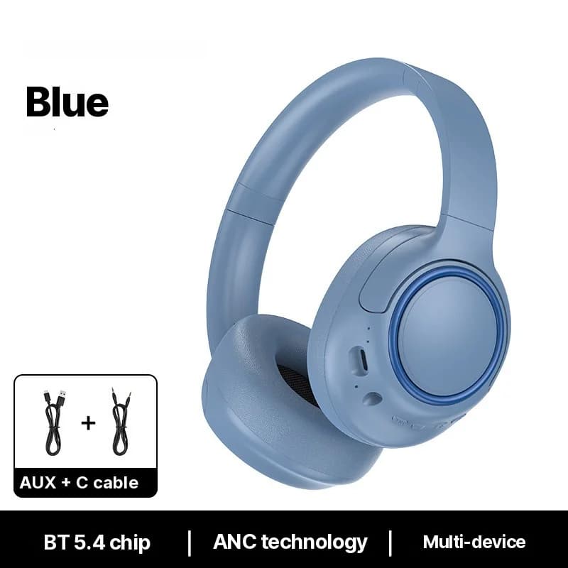 Casque sans fil à réduction active du bruit avec micro, autonomie 35H