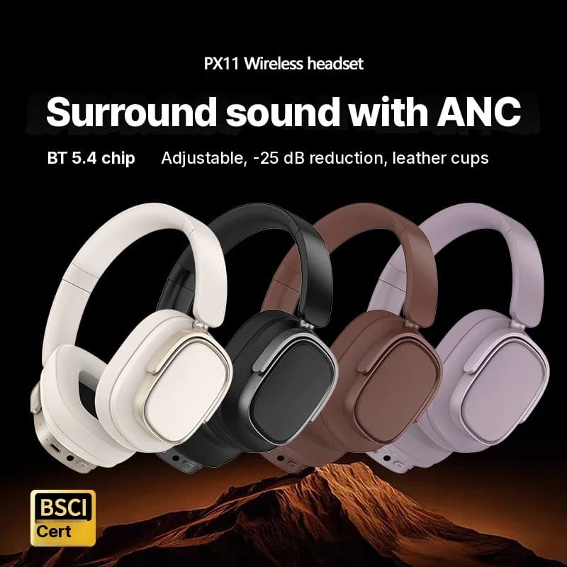 Casque sans fil supra-auriculaire réduction active de bruit 35H