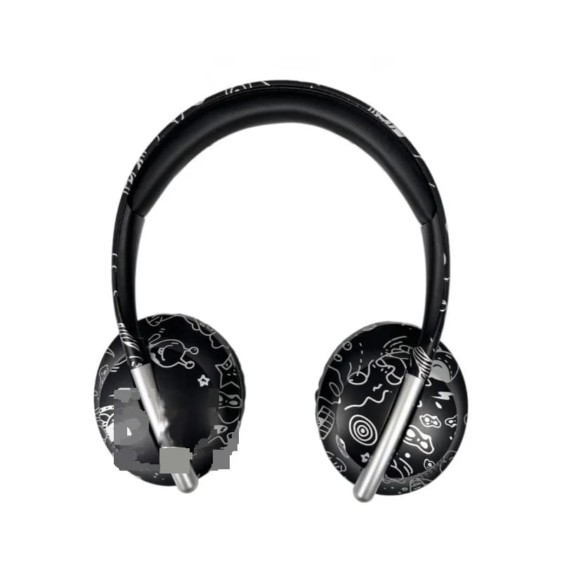 Casque Bluetooth circum-auriculaire avec lecteur de carte TF et connectivité sans fil