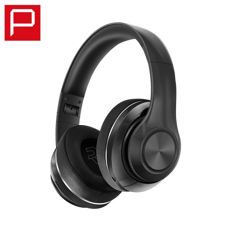 Casque sans fil supra-auriculaire avec radio FM et lecteur de carte TF