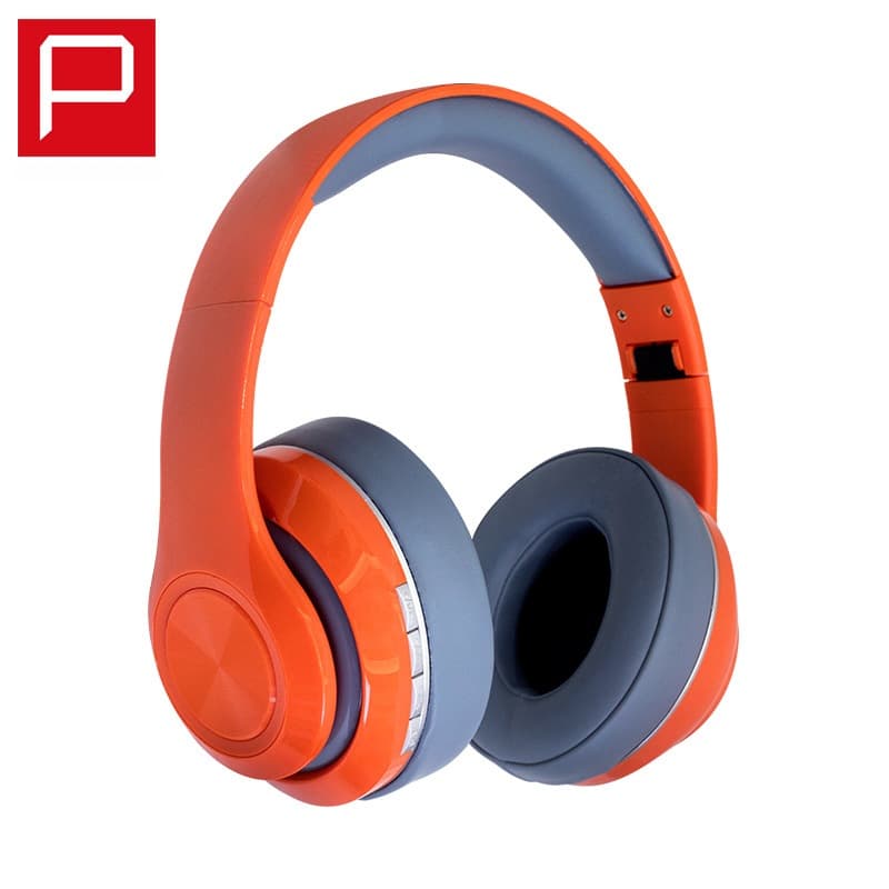 Casque sans fil supra-auriculaire avec radio FM et lecteur de carte TF