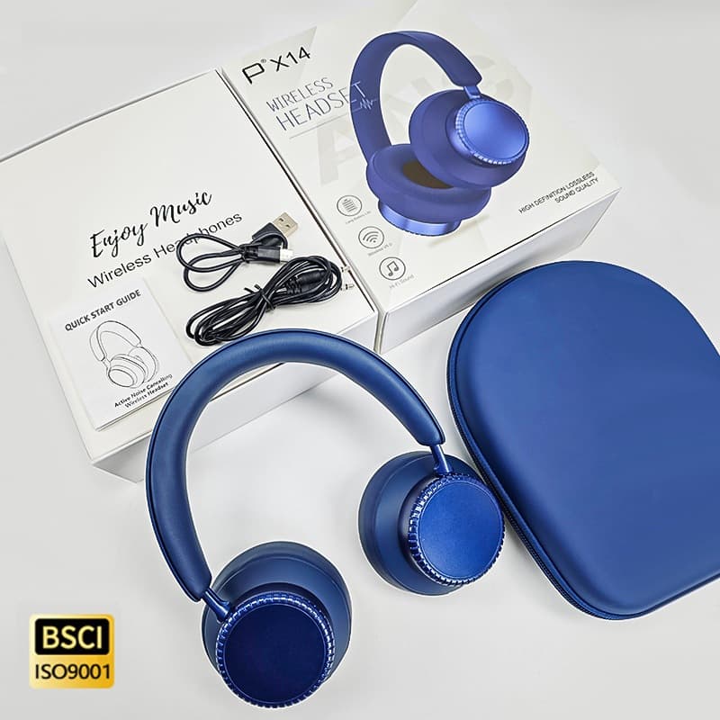 Casque Bluetooth sans fil à réduction active de bruit avec micro
