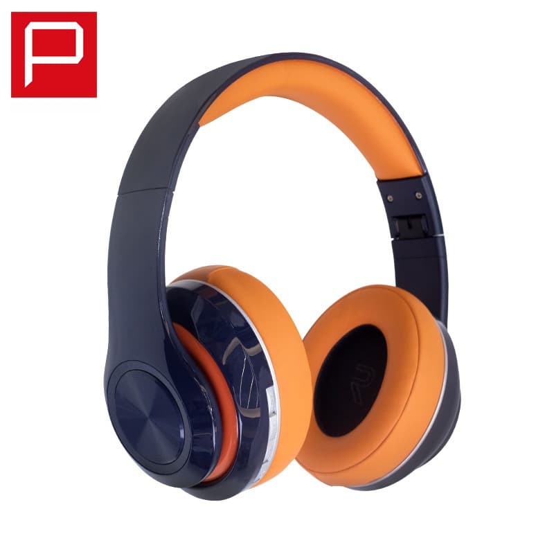 Casque sans fil supra-auriculaire avec radio FM et lecteur de carte TF