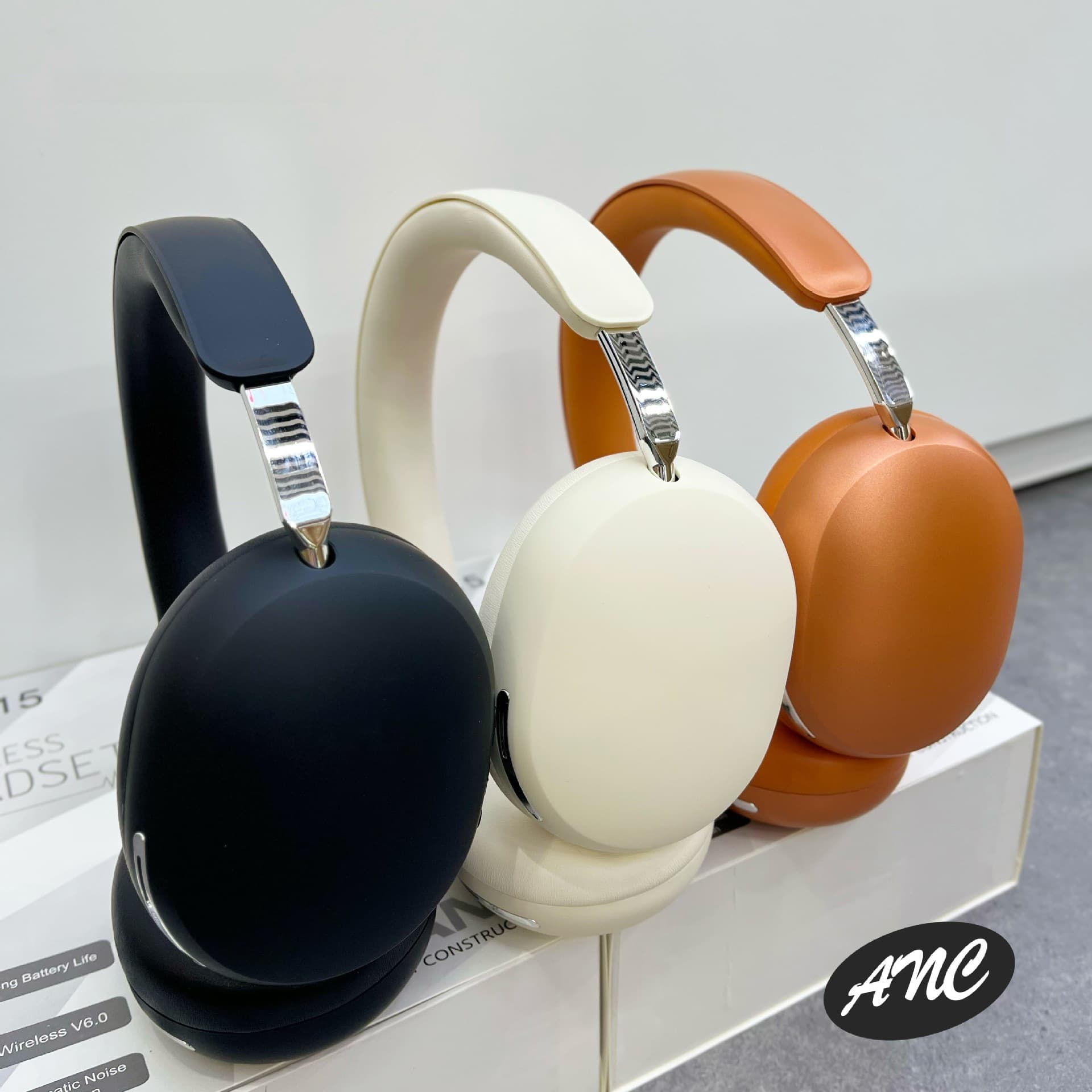 Casque sans fil supra-auriculaire avec ANC et charge Type-C